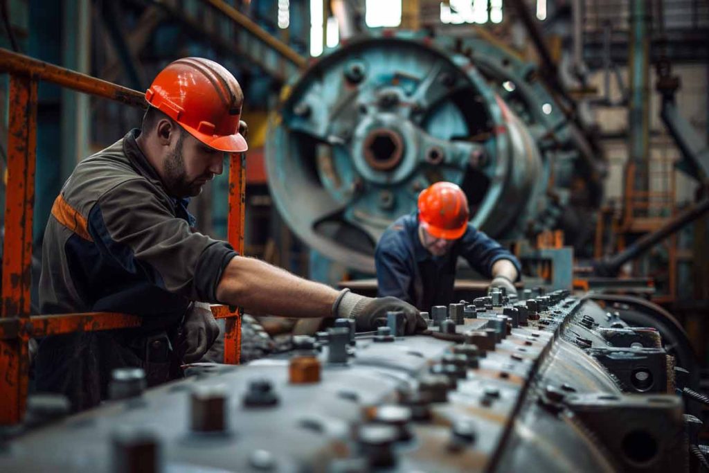 engineer study self-loosening bolts on site